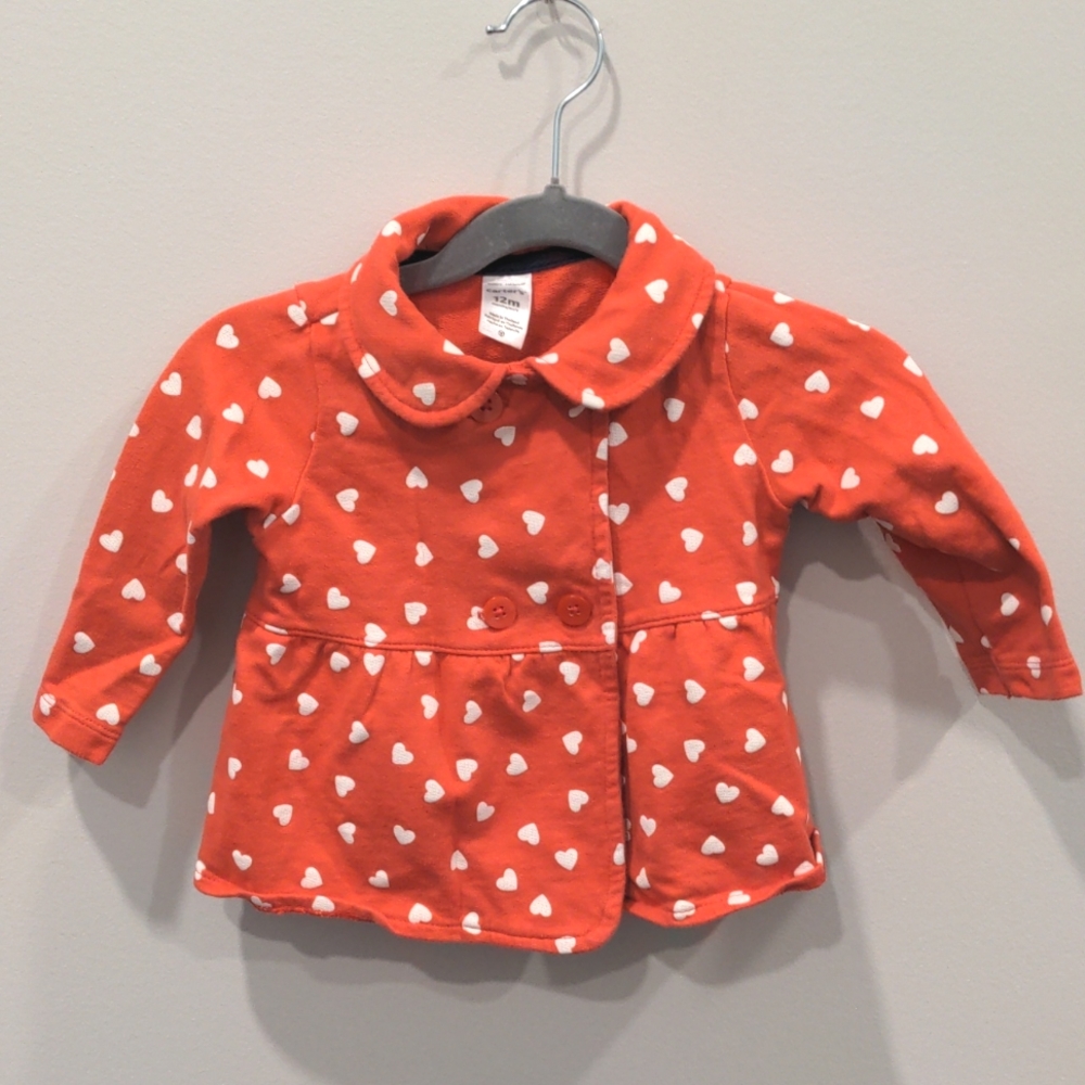 Carter's 12mo jacket with hearts 💕